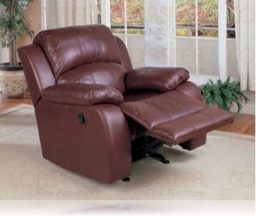 Copeland Burgandy Recliner 600223 by Coaster : recliner chairs leather recliner repair coaster burgandy recliners